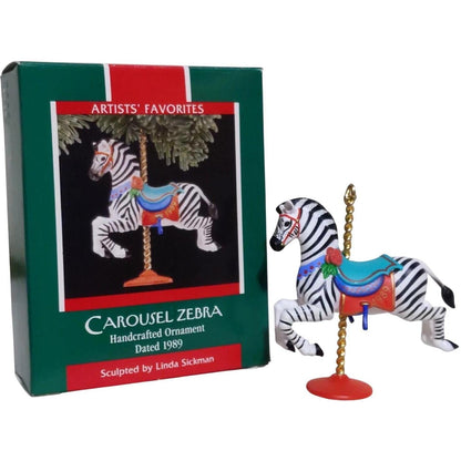 1989Carousel Zebra Hallmark Ornament (Carousel Horse) QX4515