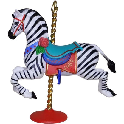 1989Carousel Zebra Hallmark Ornament (Carousel Horse) QX4515