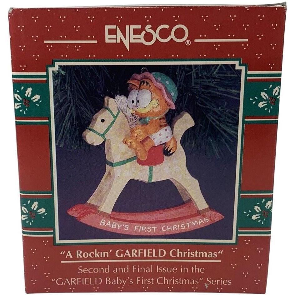 1990 "A Rockin' Garfield Christmas" Enesco Ornament (Garfield) 572527