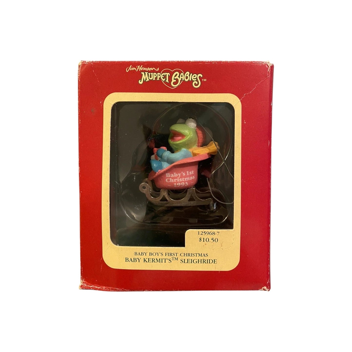 1990 Baby Kermit's Sleighride (Baby Boy's First Christmas)