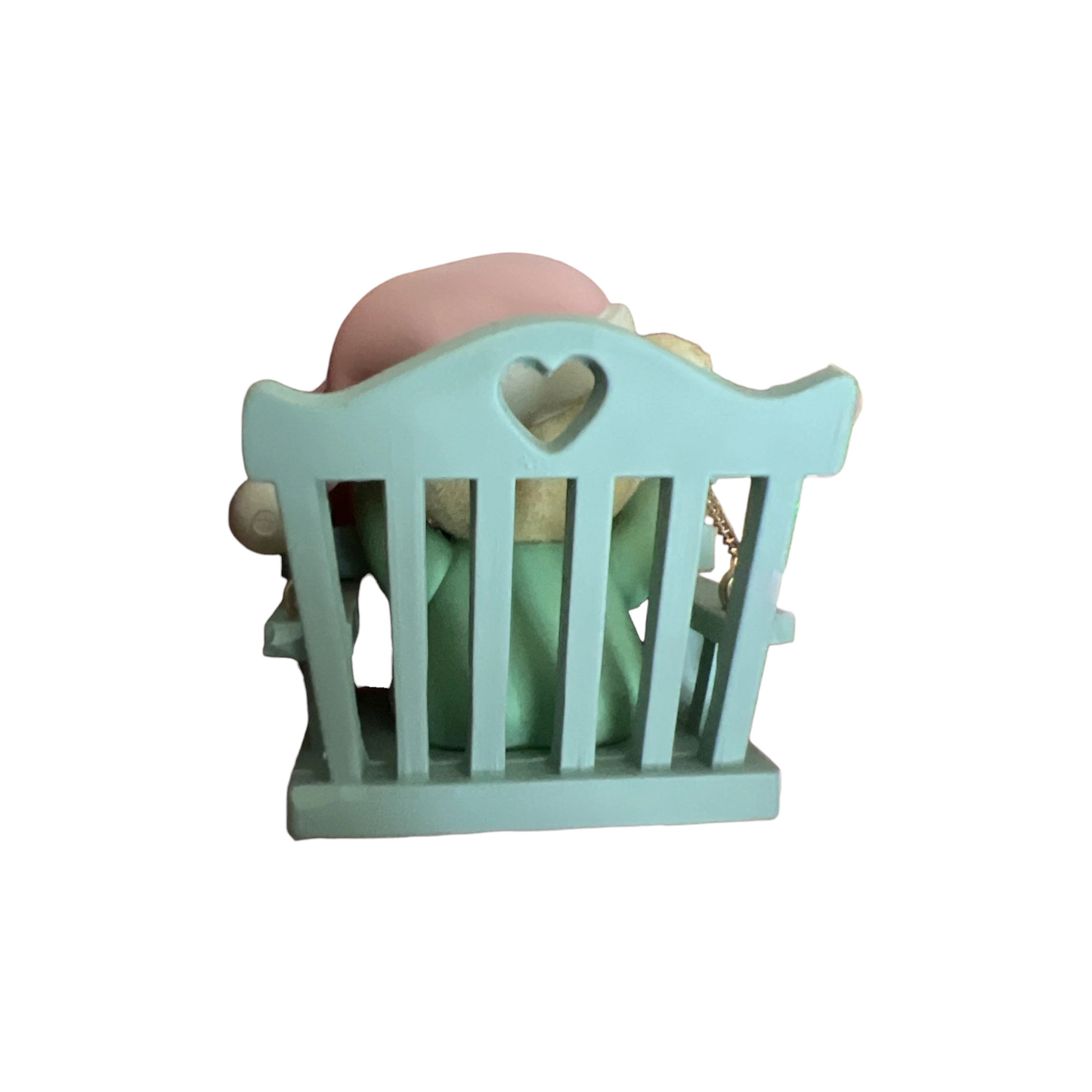 1990 Baby's First Christmas- Seventh Issue in the "Baby Bear Swing" Series (Teddy Bear)