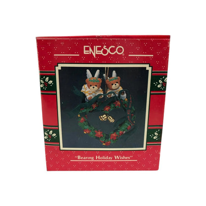 1990 Bearing Holiday Wishes (Wreath)