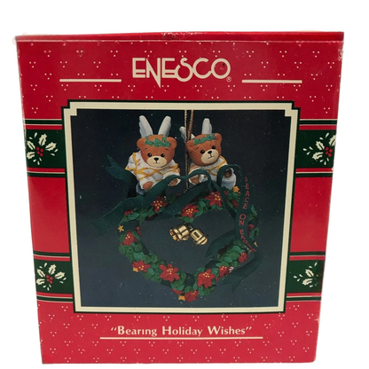 1990 Bearing Holiday Wishes (Wreath)
