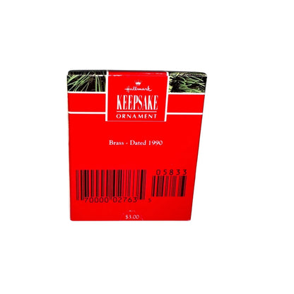 1990 Brass Year Hallmark Ornament (Year) QXM5833