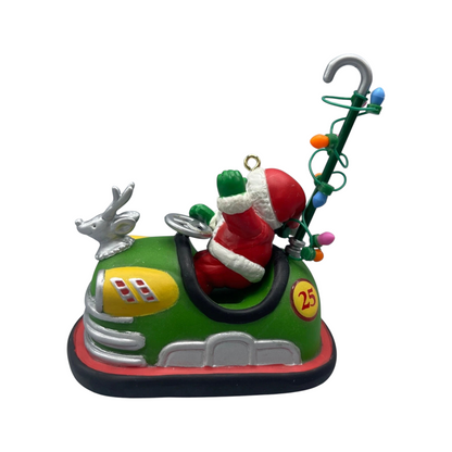1990 Bumper Car Santa Enesco Ornament (Travelin' Santa) 565083