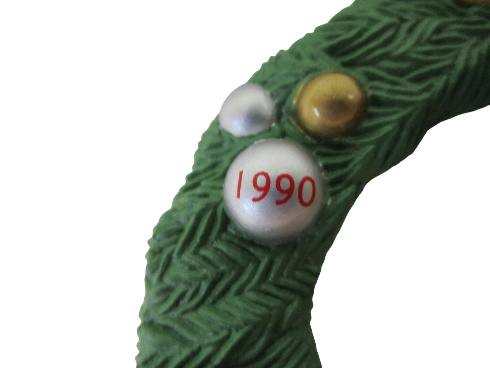 1990 Chris Mouse Wreath Hallmark Ornament (Chris Mouse) QLX7296