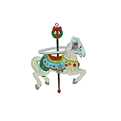 1990 Christmas Go-Round Carlton Cards Ornaments (Carousel Horse) 102346-2