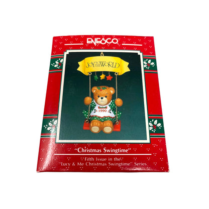 1990 Christmas Swingtime - Fifth Issue in the "Lucy & Me Christmas Swingtime" Series (Teddy Bear)