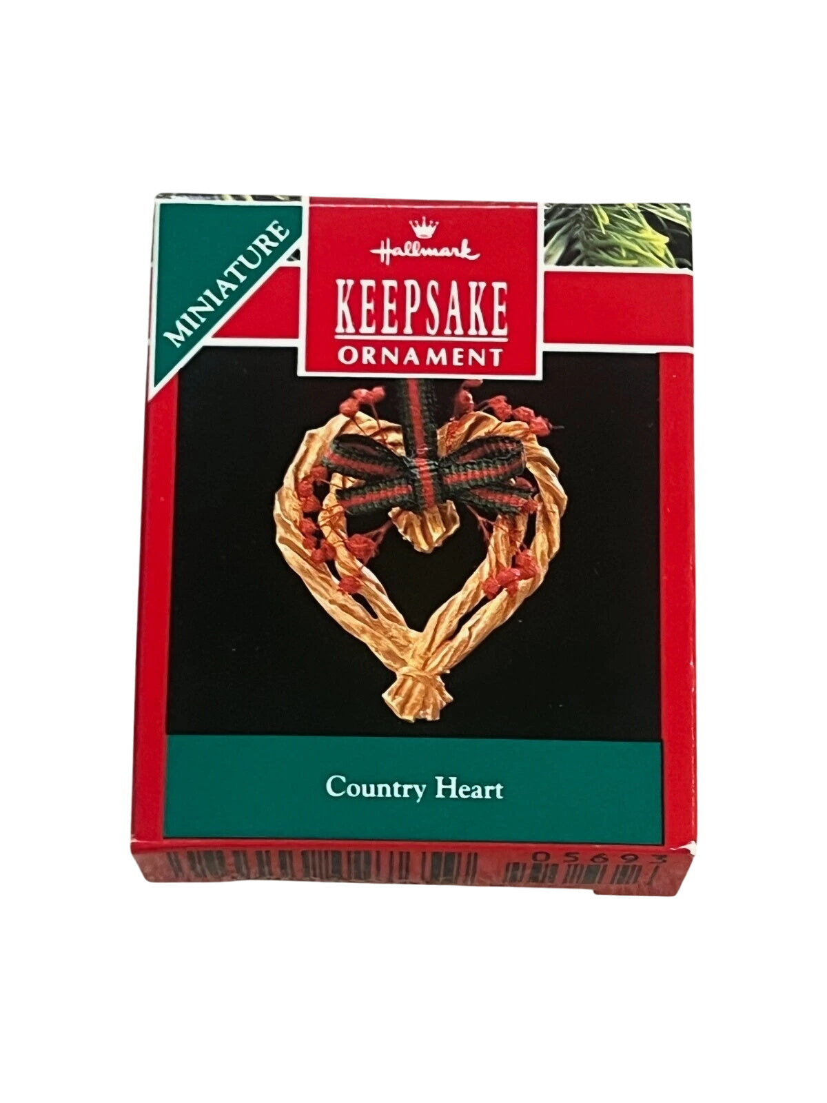 1990 Country Heart Hallmark Ornament (Heart) QXM5693