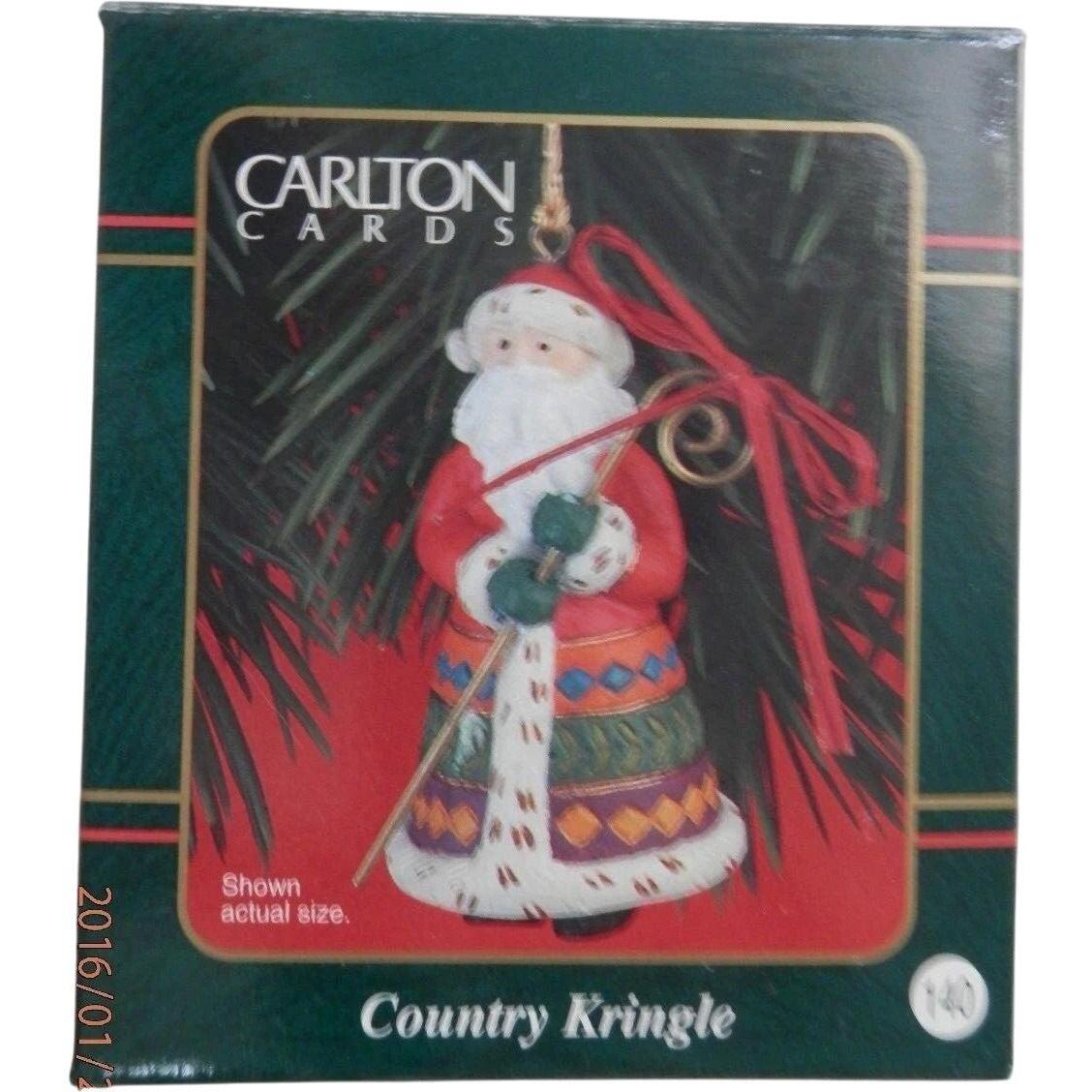 1990 Country Kringle Carlton Cards Ornaments (Santa Claus) CXOR-144Y