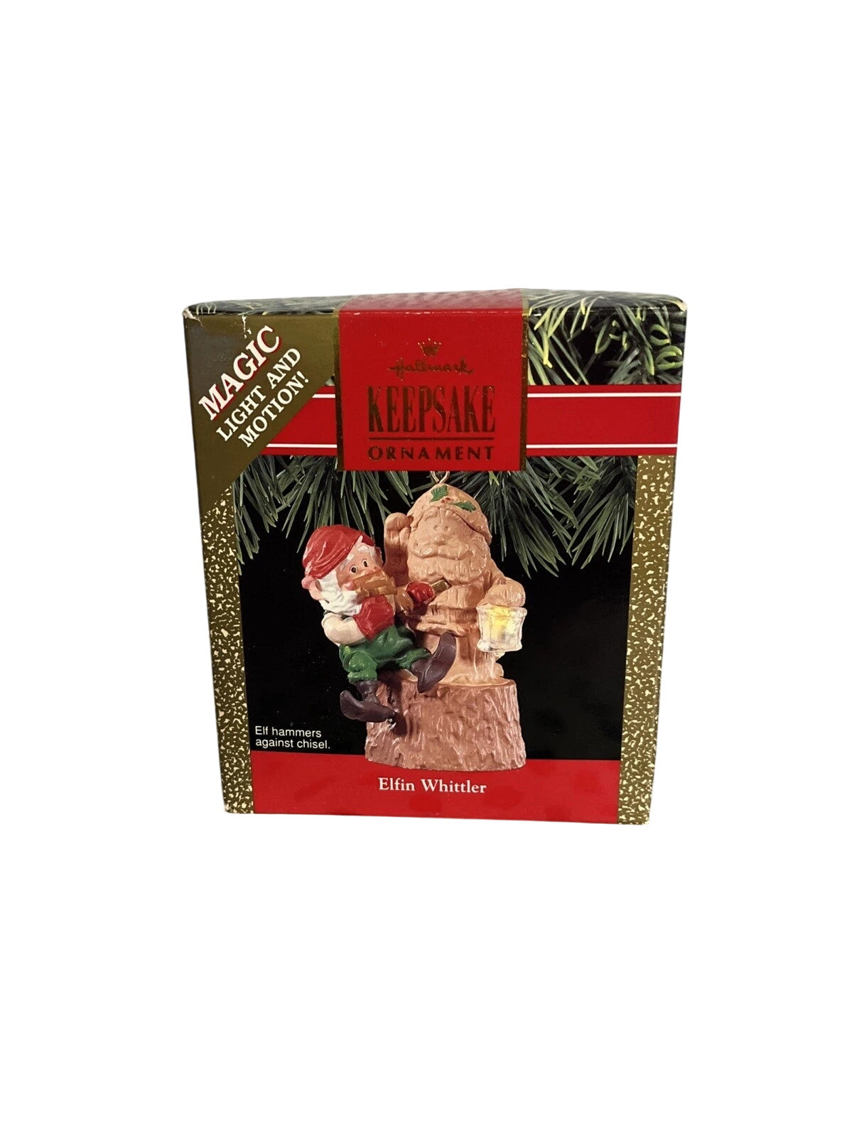 1990 Elfin Whittler Hallmark Ornament (Elf) QLX7265