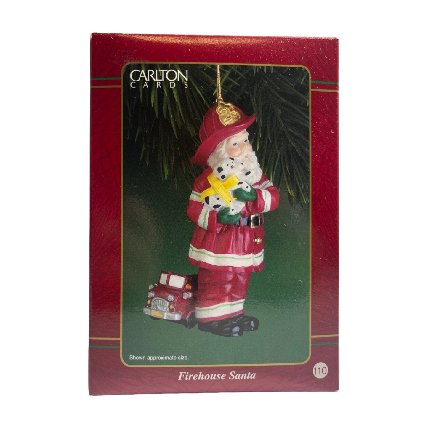 1990 Firehouse Santa Carlton Cards Ornaments (Firefighter) CXOR-110C