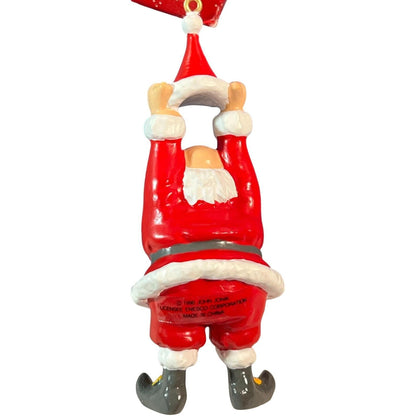 1990 Hang Onto Your Hat - John Jonik Santa Enesco Ornament (Santa Claus) 564397