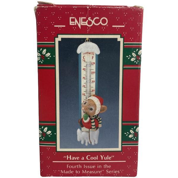 1990 "Have a Cool Yule" Enesco Ornament (Chipmunk & Squirrel) 830496