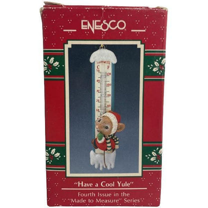 1990 "Have a Cool Yule" Enesco Ornament (Chipmunk & Squirrel) 830496