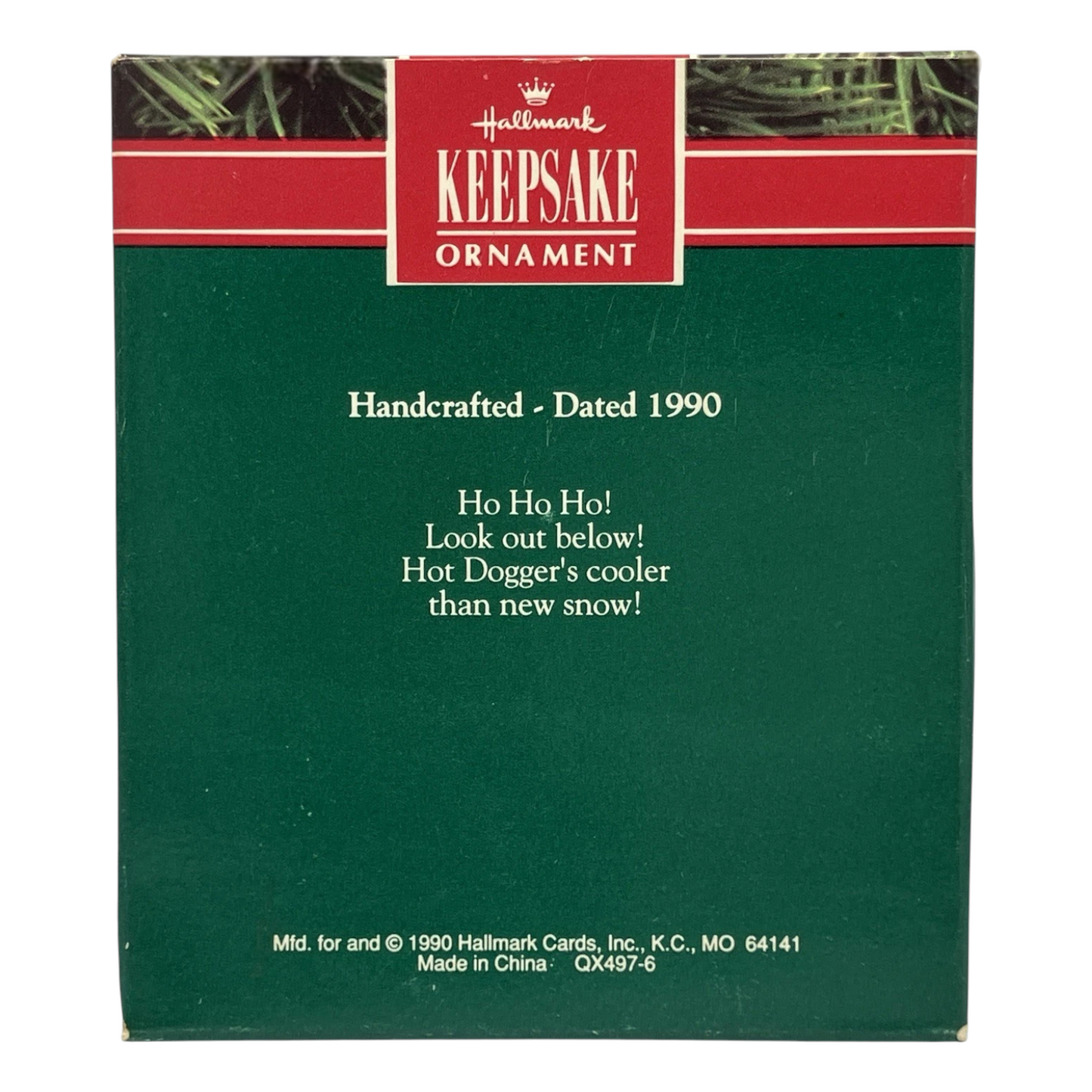 1990 Hot Dogger Hallmark Ornament (Sports & Activities) QX4976