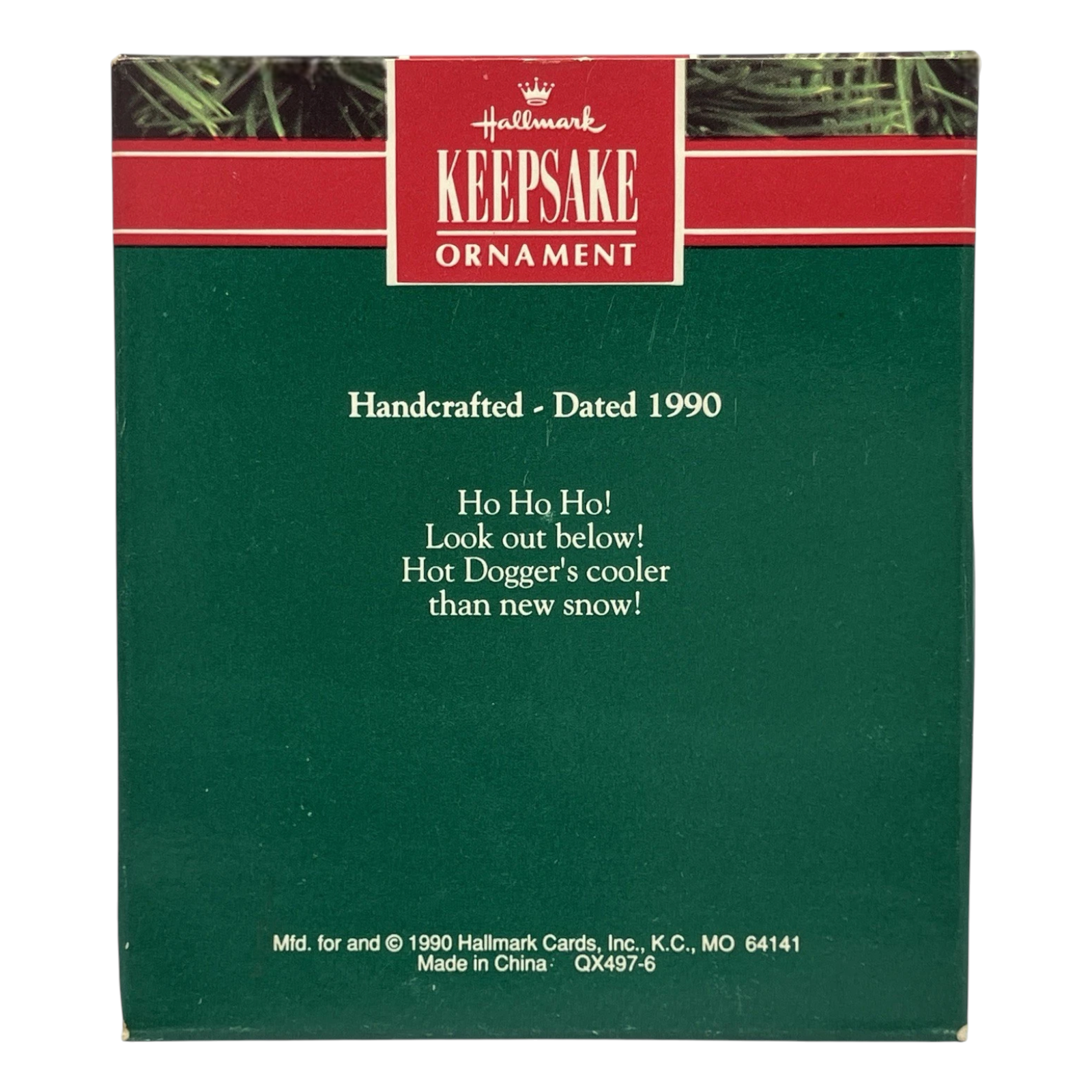 1990 Hot Dogger Hallmark Ornament (Sports & Activities) QX4976