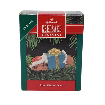 1990 Long Winter's Nap Hallmark Ornament (Animal) QX4703