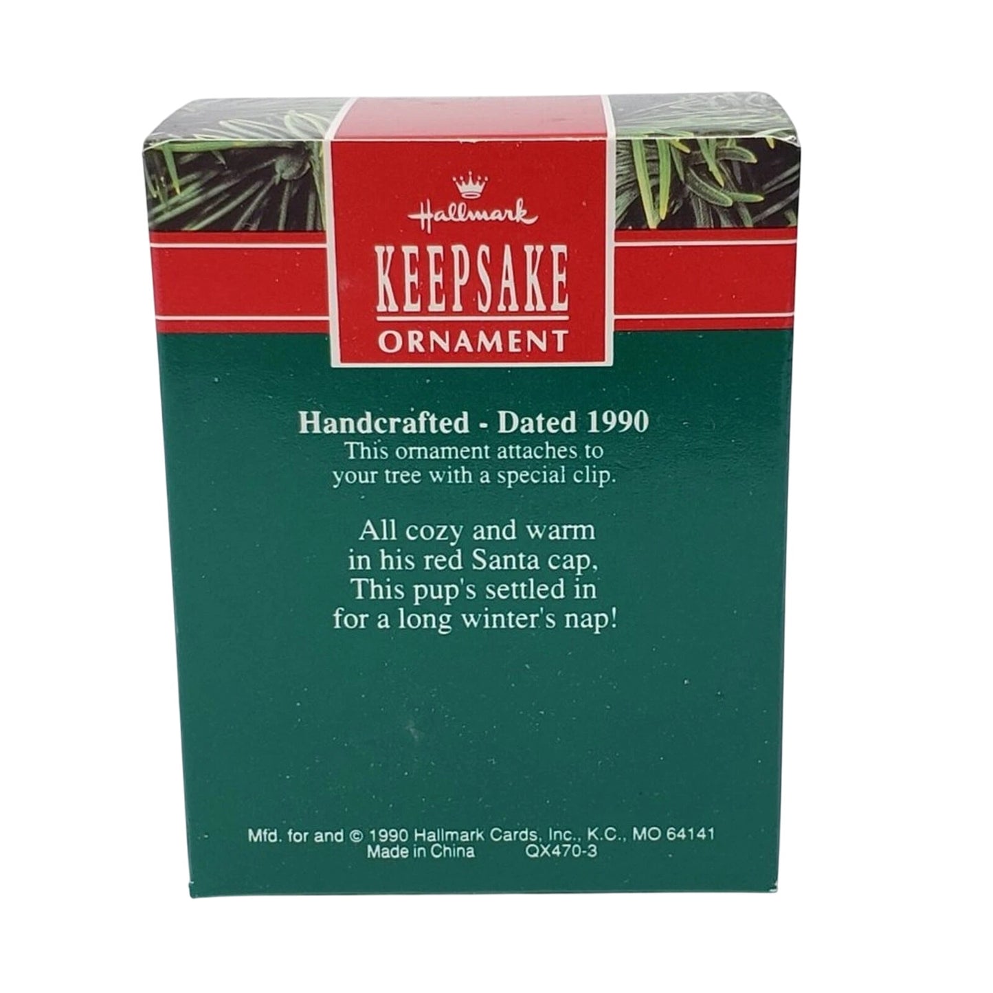 1990 Long Winter's Nap Hallmark Ornament (Animal) QX4703