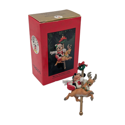 1990 Merry Reindeer Ride Enesco Ornament (Reindeer) 599719