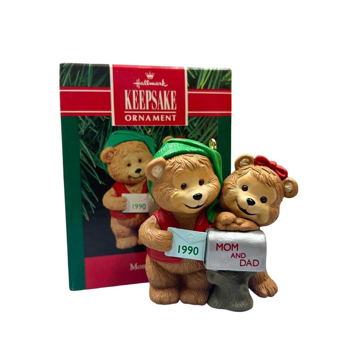 1990 Mom and Dad Hallmark Ornament (Teddy Bear) QX4593
