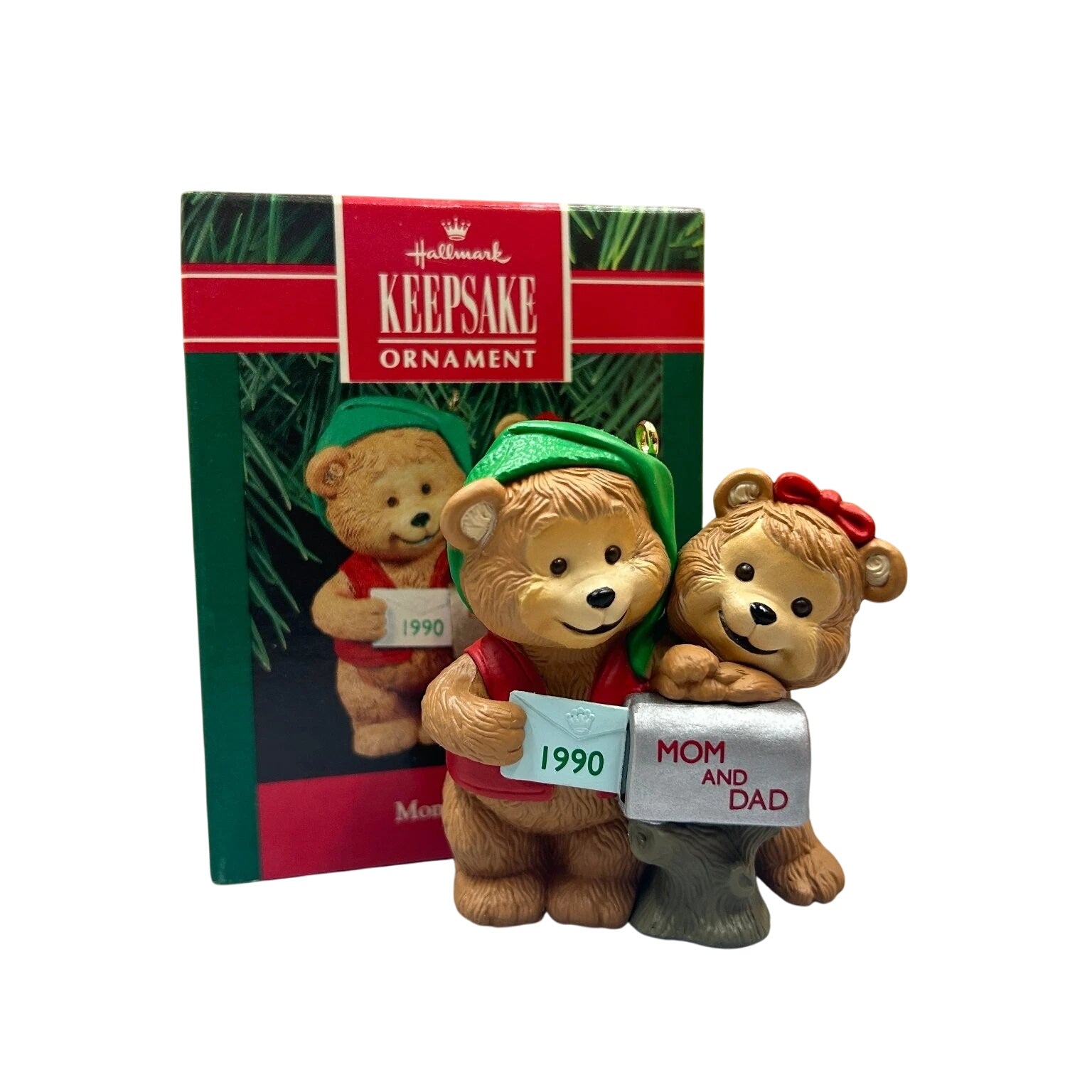 1990 Mom and Dad Hallmark Ornament (Teddy Bear) QX4593