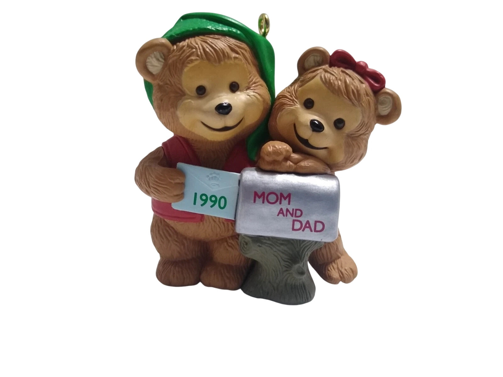 1990 Mom and Dad Hallmark Ornament (Teddy Bear) QX4593