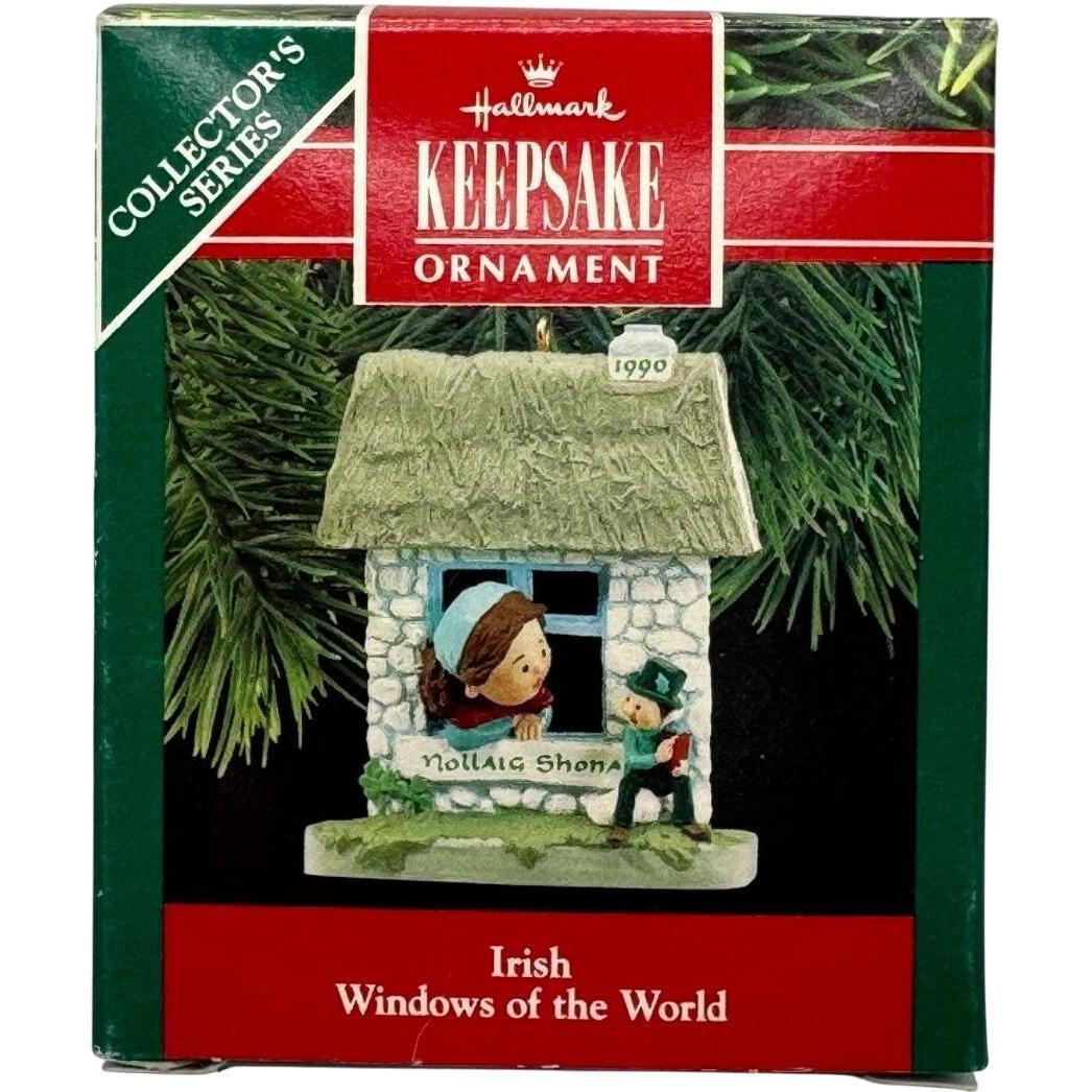 1990 Nollaig Shona Hallmark Ornament (Windows of the World) QX4636