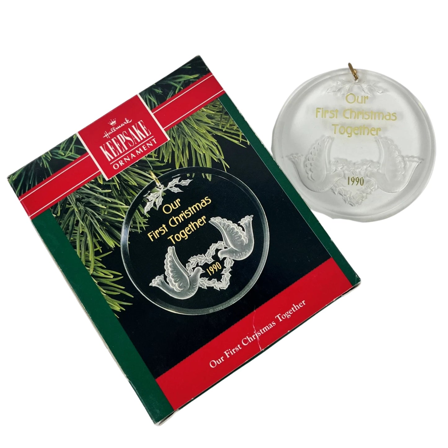 1990 Our First Christmas Together Hallmark Ornament (Our First Christmas) QX3146