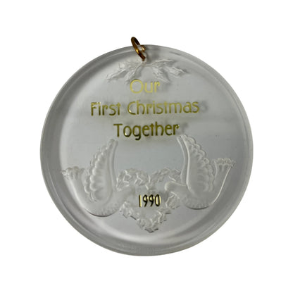 1990 Our First Christmas Together Hallmark Ornament (Our First Christmas) QX3146