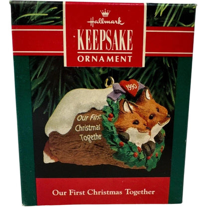 1990 Our First Christmas Together Hallmark Ornament (Our First Christmas) QX4883