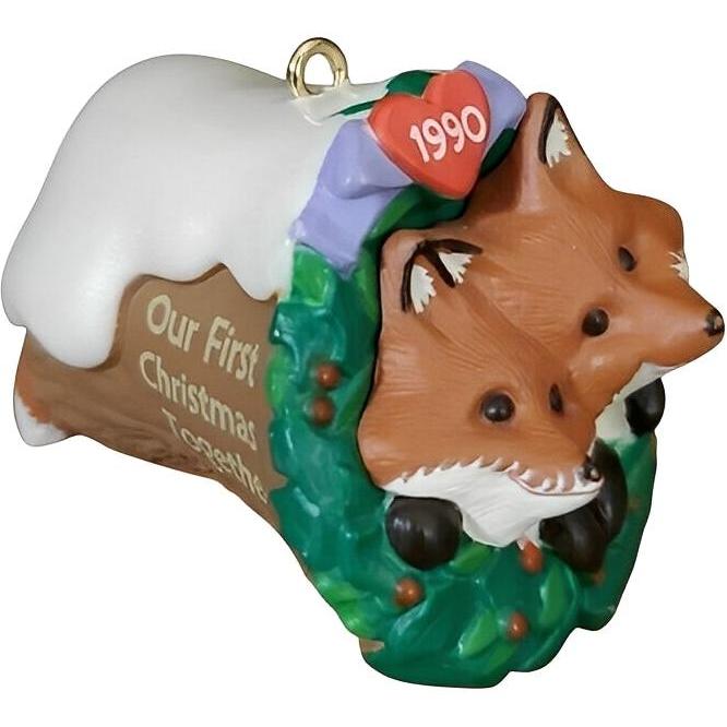 1990 Our First Christmas Together Hallmark Ornament (Our First Christmas) QX4883