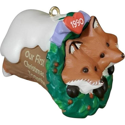 1990 Our First Christmas Together Hallmark Ornament (Our First Christmas) QX4883
