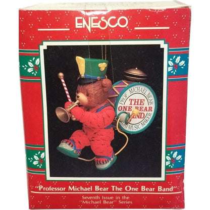 1990 Professor Michael Bear The One Bear Band - Seventh Issue in the "Michael Bear" Series (Enesco)