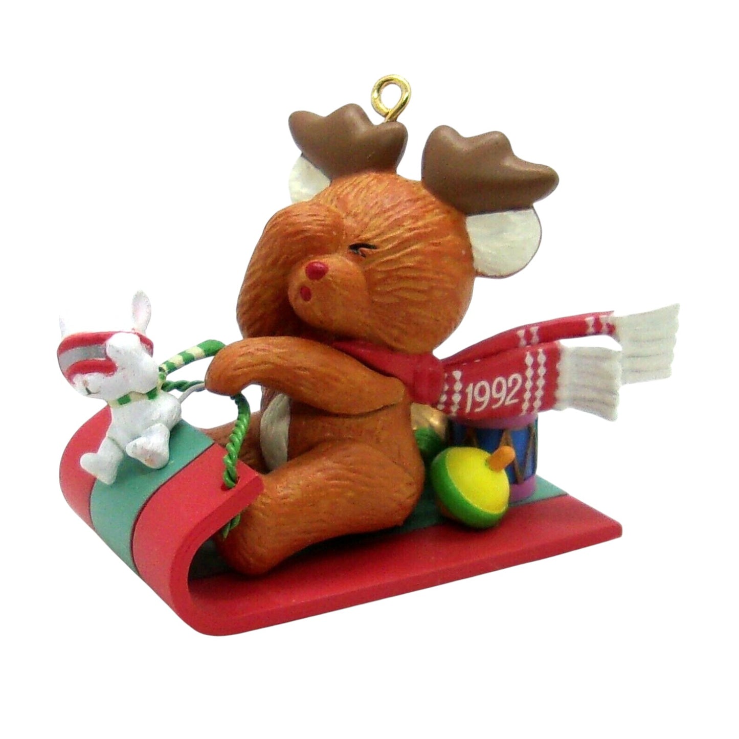 1990 Rodrick and Sam's Winter Fun Carlton Cards Ornaments (Reindeer) 126008-1