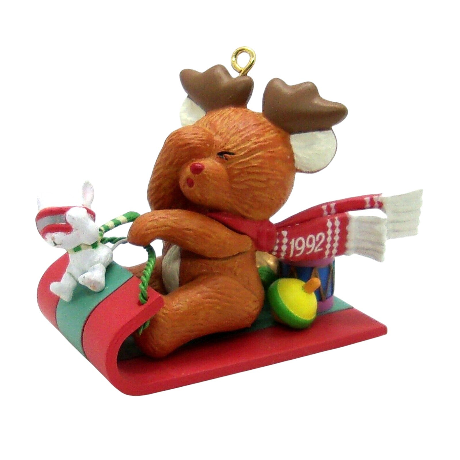 1990 Rodrick and Sam's Winter Fun Carlton Cards Ornaments (Reindeer) 126008-1