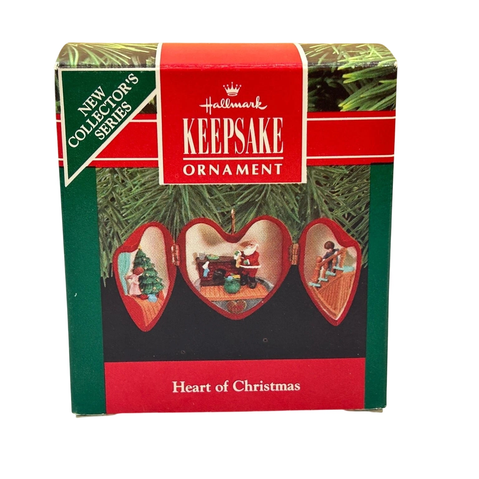1990 Santa Filling the Stockings Hallmark Ornament (Heart of Christmas) QX4726