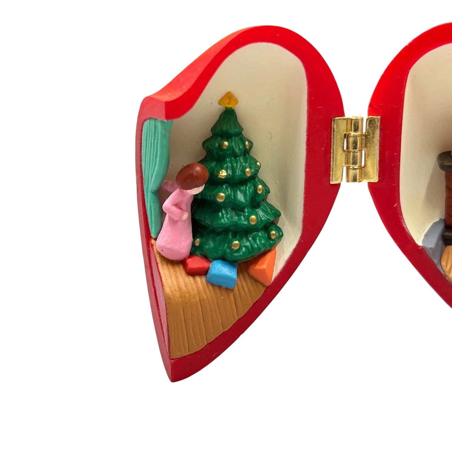 1990 Santa Filling the Stockings Hallmark Ornament (Heart of Christmas) QX4726