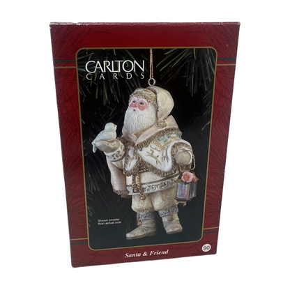 1990 Santa & Friend Carlton Cards Ornaments (Santa Claus) CXOR-105Y