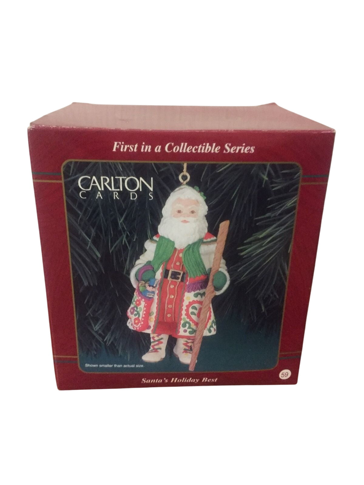 1990 Santa's Holiday Best Carlton Cards Ornaments (Santa Claus) CXOR-107C