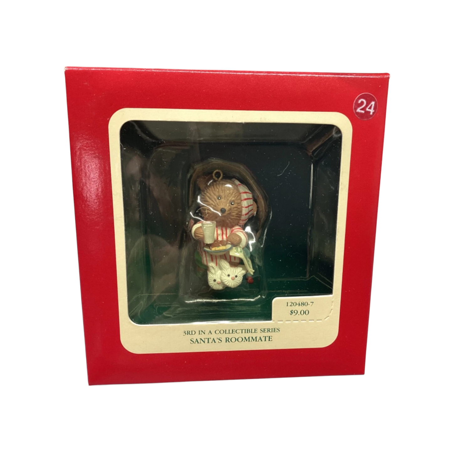 1990 Santa's Roommate Carlton Cards Ornaments (Teddy Bear) 102361-6