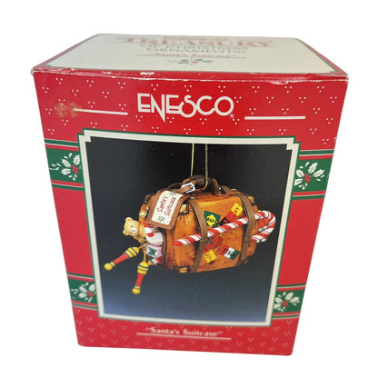 1990 Santa's Suitcase Enesco Ornament (Treasury of Christmas) 566160