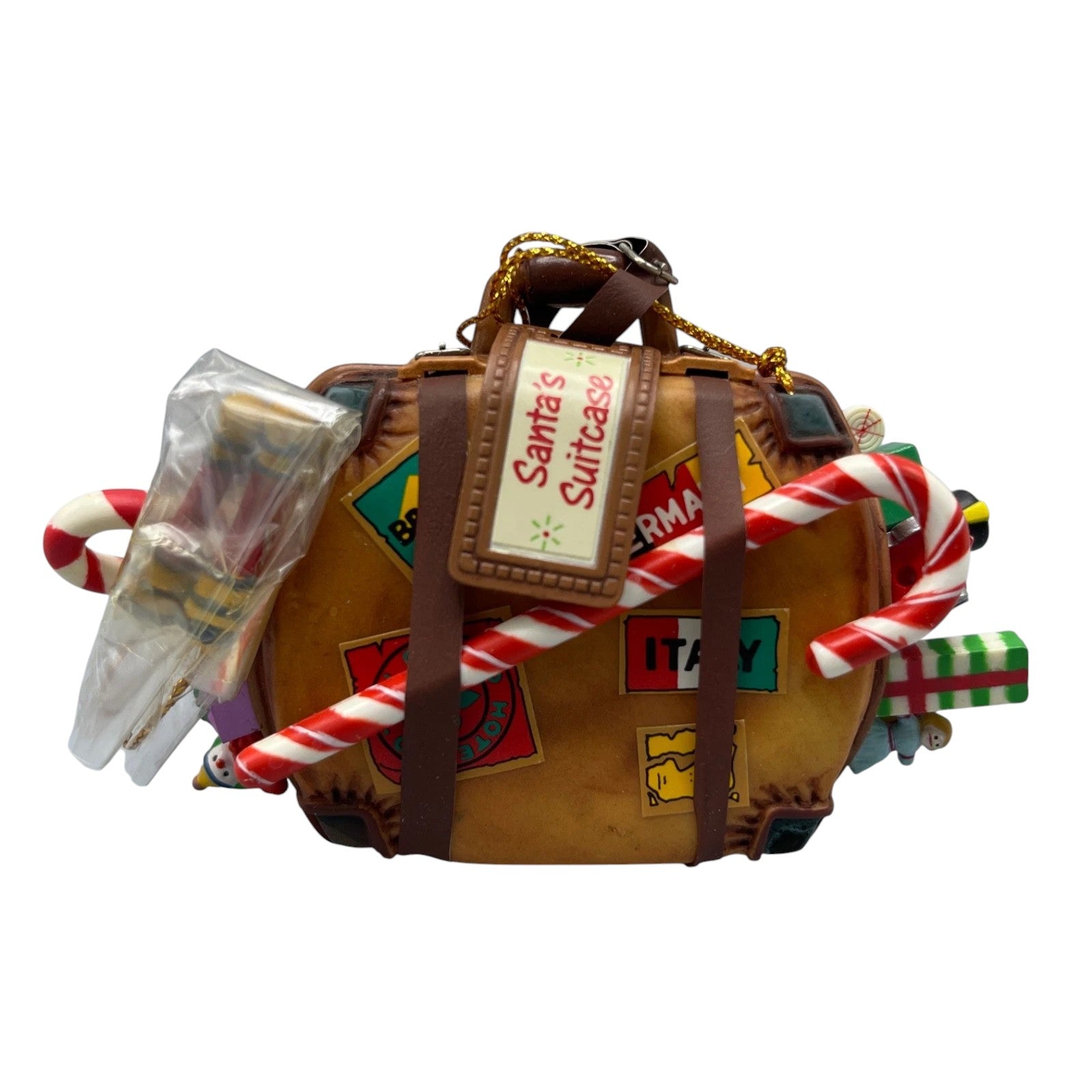 1990 Santa's Suitcase Enesco Ornament (Treasury of Christmas) 566160