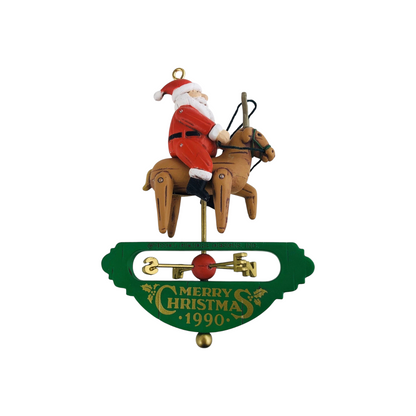 1990 UP on the Roof Top Carlton Cards Ornaments (Santa Claus) 102309-8