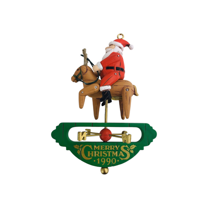 1990 UP on the Roof Top Carlton Cards Ornaments (Santa Claus) 102309-8