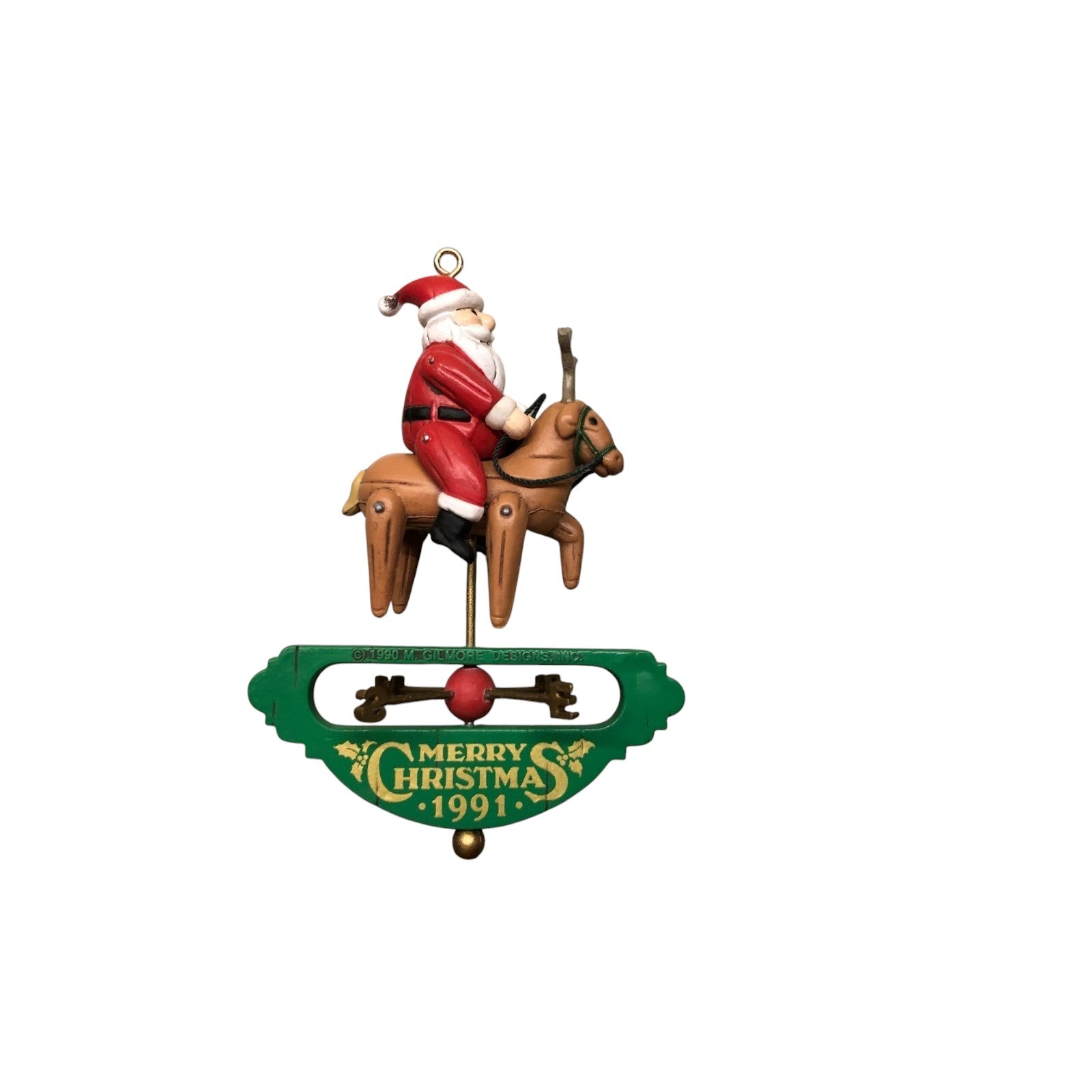 1990 UP on the Roof Top Carlton Cards Ornaments (Santa Claus) 102309-8