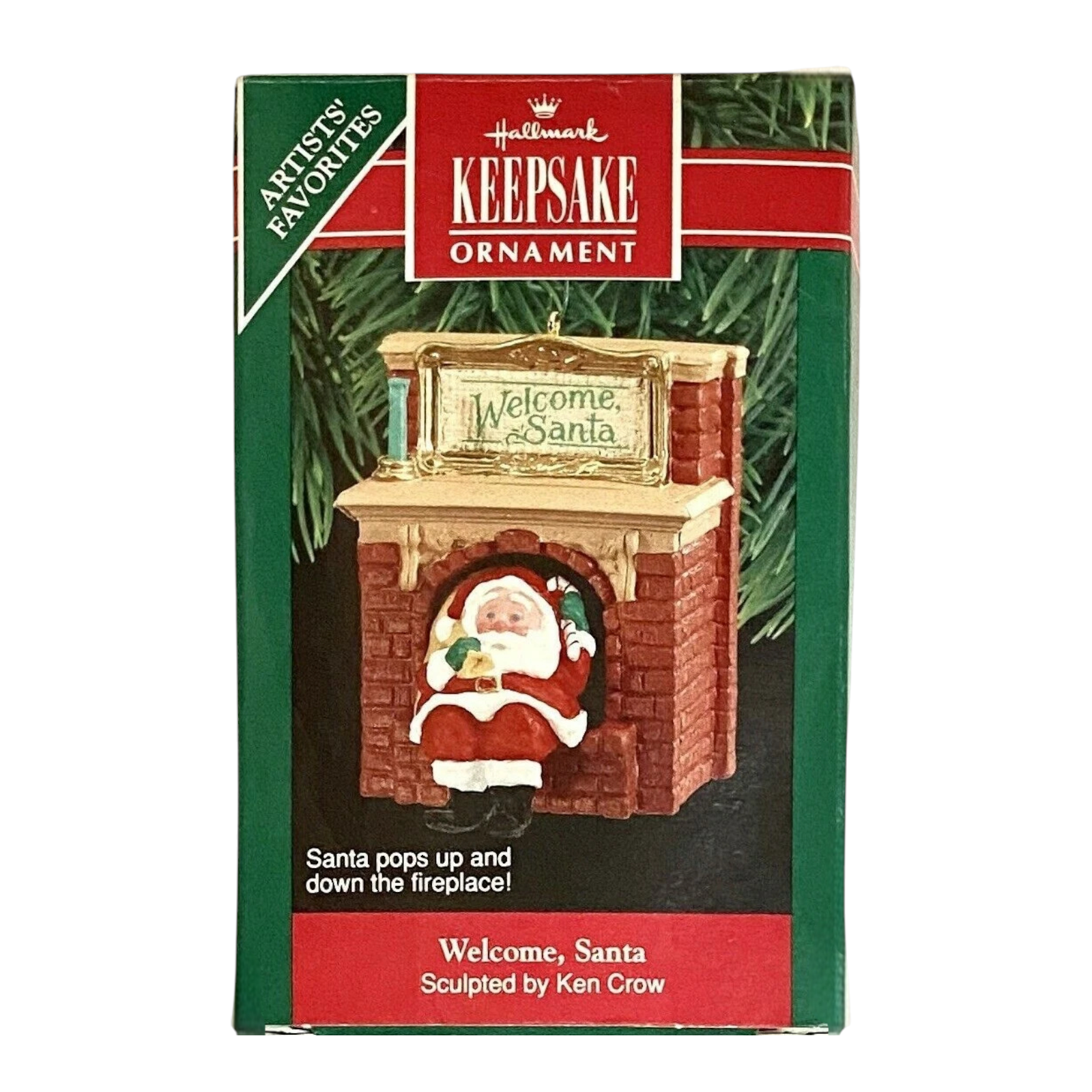 1990 Welcome, Santa Hallmark Ornament (Santa Claus) QX4773