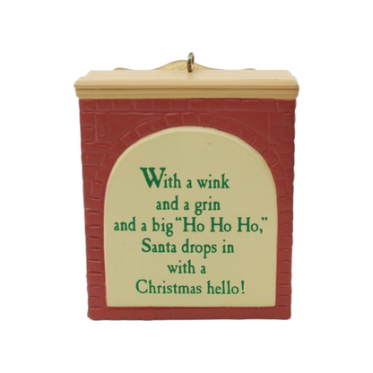 1990 Welcome, Santa Hallmark Ornament (Santa Claus) QX4773