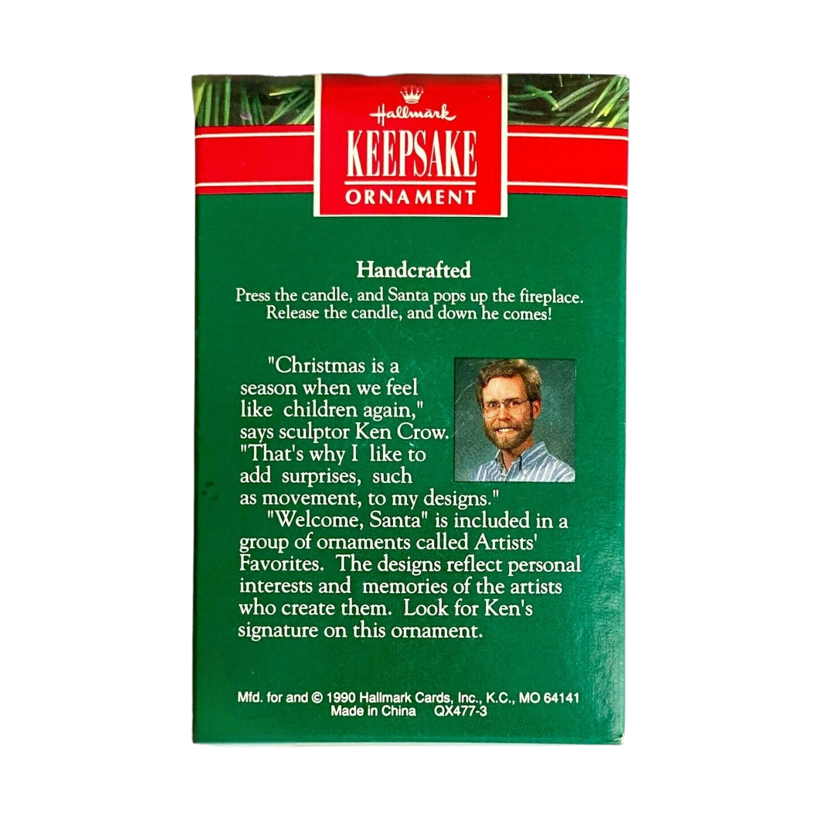 1990 Welcome, Santa Hallmark Ornament (Santa Claus) QX4773