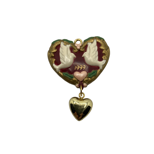 1990 A Little Love Carlton Cards Ornaments (Heart) CXOR-156A Image1